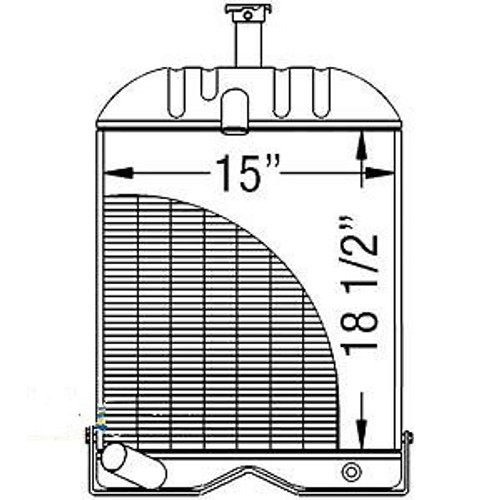 A-579004M91 Massey Ferguson Parts Radiator 20C , 230, 245