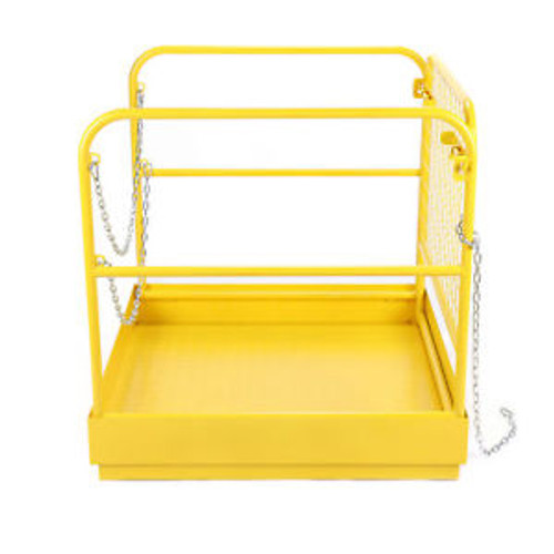 Heavy Duty Forklift Safety Cage Steel Work Platform 749 Lb. Capacity, 36X36.