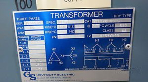 40 KVA 480 to 416Y/.420 3 Phase Stepdown Transformer