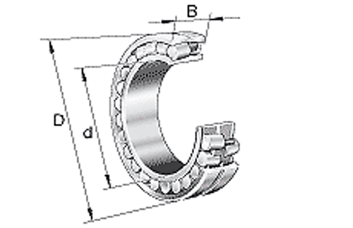 Fag 23120-E1A-K-M-C3 Spherical Roller Bearings 231-E1A-K, Main Dimensions To D