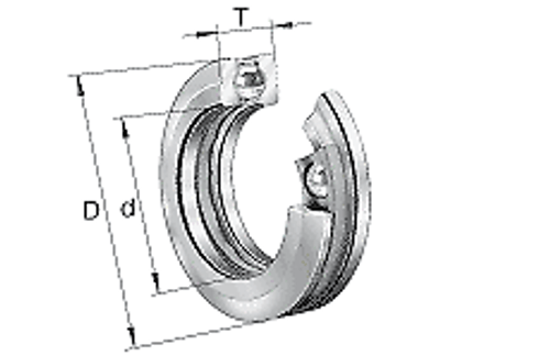 Fag 53220 Axial Deep Groove Ball Bearings 532, Main Dimensions To Din 711/Iso 10