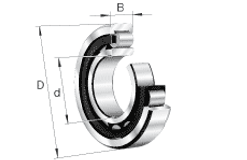 Fag Nu2316E.Tvp2 Cylindrical Roller Bearing Single Row