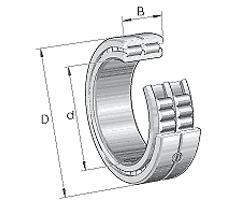 Ina Sl014918-A Cylindrical Roller Bearings Sl0149, Locating Bearing, Double Row,