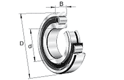 Fag N313-E-M1-C3 Cylindrical Roller Bearing