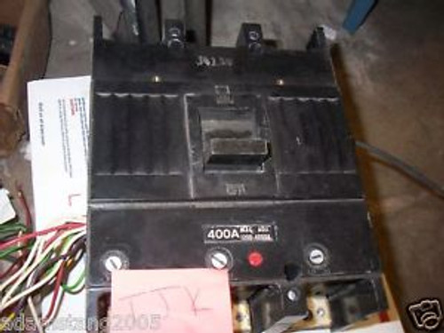 GE TJK TJK636F400 3 POLE 400 AMP AUX SHUNT BREAKER