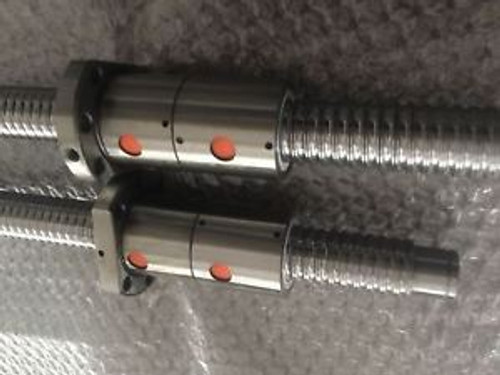 2 Set Anti Backlash Ball Lead Screw Rm2505-1500Mm-C7+Dual Ball Nut+End Machine