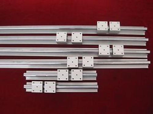 Linear Slide Guide Sbr16-380/880/1400Mm 6 Rail+12 Sbr16Uu Bearing Block Cnc Set