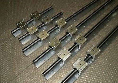 16Mm Sbr16-300/1250/1520Mm Linear Slide Guide 6 Rail+12Sbr16Uu Bearing Block Cnc