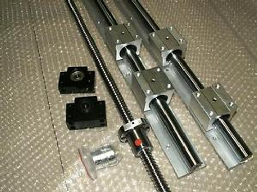 Sbr20 Linear Slide Rail+Cnc Ball Screw Rm1605-1400Mm-C7+1Set Bk/Bf12+Nut Housing