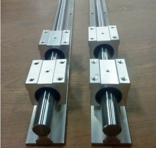 Sbr30-1270Mm/50 Inch Linear Slide Guide 2 Rail+4 Sbr30Uu Bearing Block Cnc Set