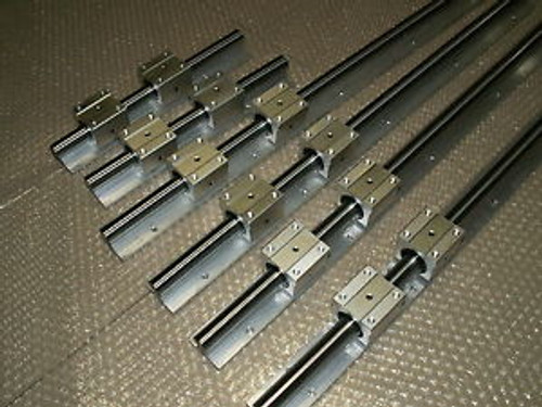 20Mm Cnc Linear Slide Guide 6 Rail Sbr20-610/915/1220Mm+12Sbr20Uu Bearing Block