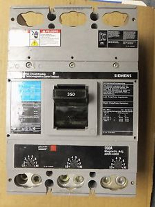 Siemens JXD JXD63B350H 3 pole 350 Amp Circuit Breaker
