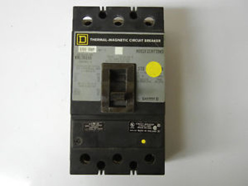 SQUARE D KAL36150 SERIES 2 USED 150A THERMAL-MAGNETIC CIRCUIT BREAKER KAL36150