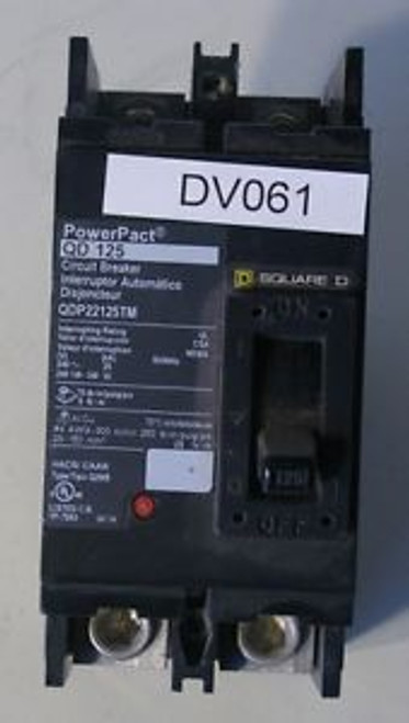 Square D QDP22125TM 240V 125A 2P 2 Pole Circuit Breaker