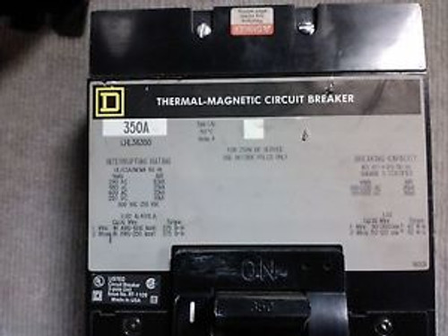 Square D Thermal Magnetic 350 Amp Circuit Breaker LHL36350