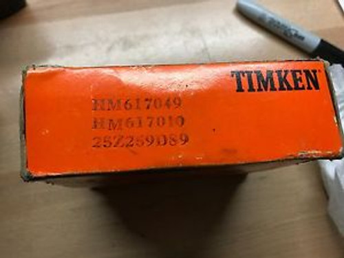 Timken Hm617049 Hm617010 25Z259D89 Tapered Roller Bearing Set Factory New