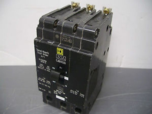 SQUARE D CIRCUIT BREAKER CAT EJB34030 30A/480V/3POLE