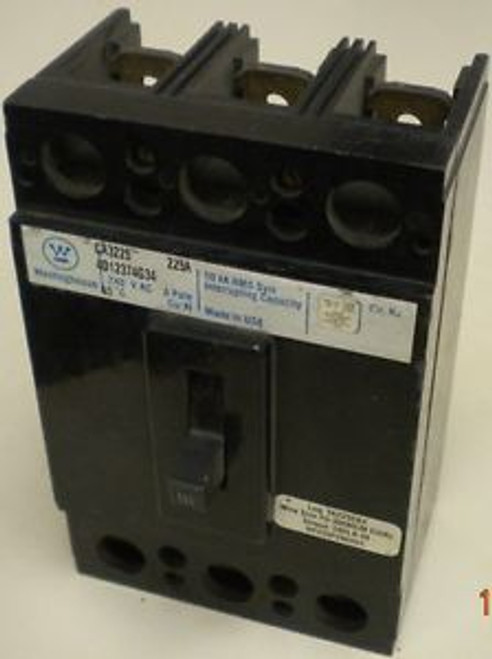 WESTINGHOUSE CA3225  240 VAC  225 Amp  3 Pole CIRCUIT BREAKER