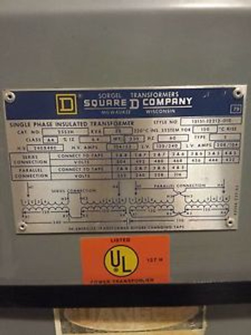 D Square Single Phase Insulated Transformer