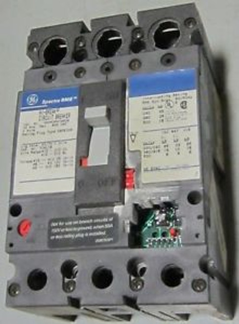 GE GENERAL ELECTRIC SPECTRA  SEHA36AT0060  600 VAC  60 A  3 Pole CIRCUIT BREAKER