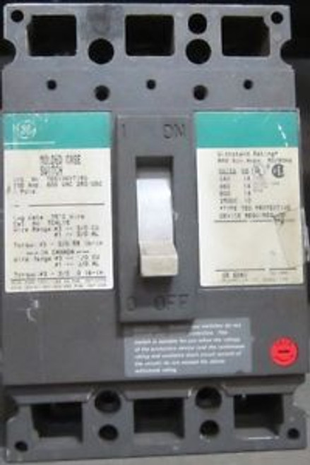 GENERAL ELECTRIC TED136YT150  600 VAC  150 Amp  3 Pole CIRCUIT BREAKER