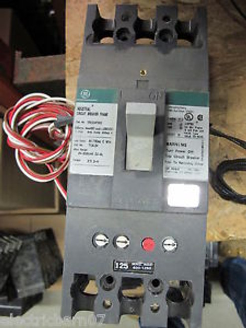 GE TFK224F125 125 Amp Circuit Breaker, Shunt Trip