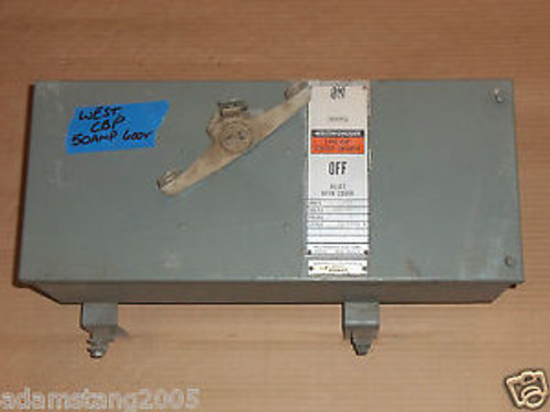 WESTINGHOUSE TYPE CBP 50 AMP 600V BREAKER BUSS BUS PLUG