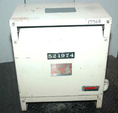 Hevi Duty Electric Transformer 30 KVA 460/277, Inv. 17368