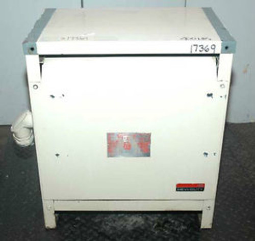 Hevi Duty Electric Transformer 30 KVA, 460/277, SN CM262374, Inv 17369