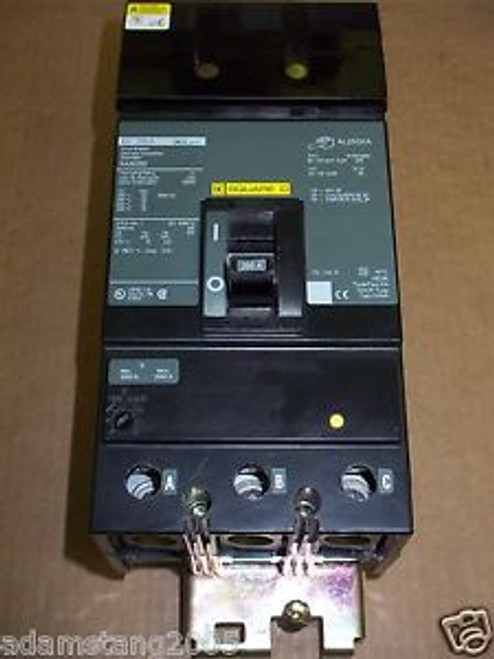 Square D KA 3 pole 200 amp 600v KA36200 Circuit Breaker Green Label