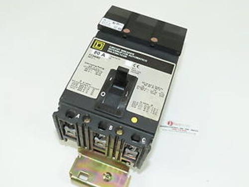 Used Square D FC34080 3p 80a 480v Circuit Breaker 1-yr Warranty