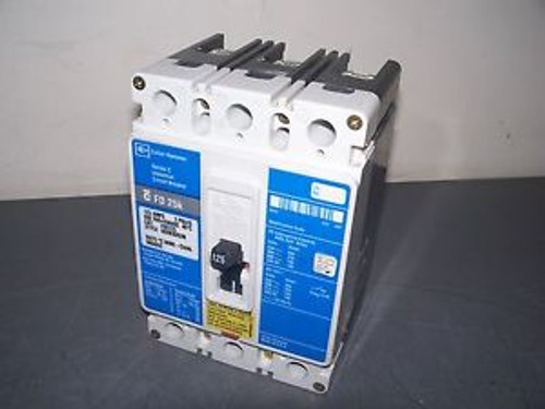 CUTLER-HAMMER CIRCUIT BREAKER CAT FD3125 125A/600V/3POLE