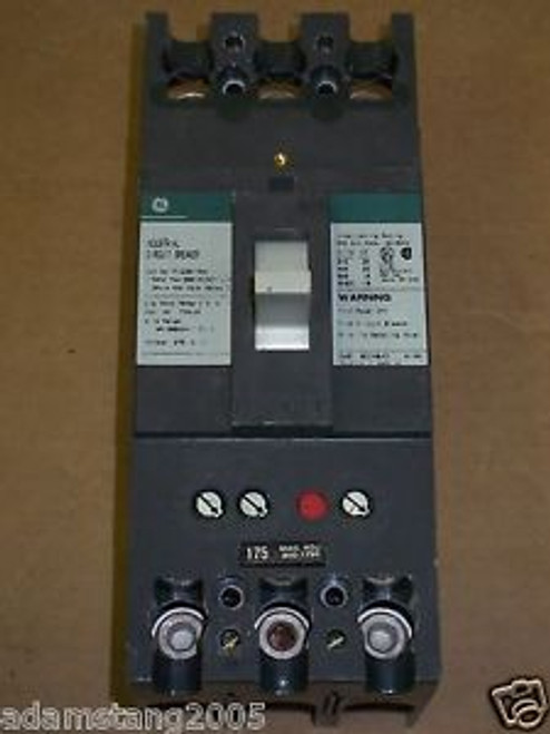 GE TFJ236125WL 3 pole 175 amp 600v TFJ Circuit Breaker USED