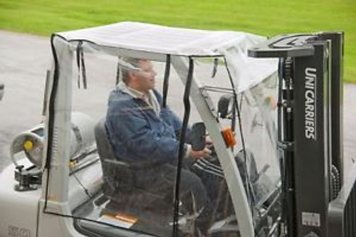 Hd Full Forklift Cab Enclosure Cover Clear Vinyl Extra Long Size