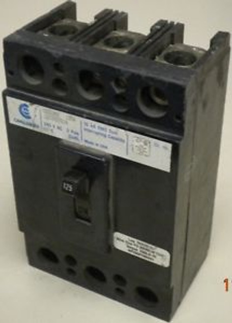 CHALLENGER CD3125X  240 VAC  125 Amp  3 Pole CIRCUIT BREAKER