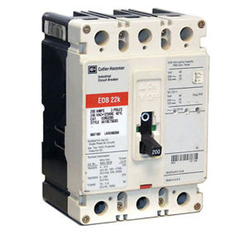 Cutler Hammer EDB3200 200A 3-Pole 240V Circuit Breaker WARRANTY