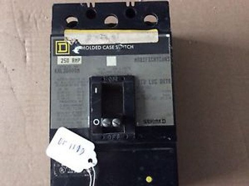 SQ-D MOLDED CASE SWITCH 250 AMP BREAKER 30 day warranty