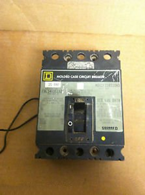 Square D FAL FAL34035-1021 35 amp 3 pole 480v circuit Breaker shunt fal340351021