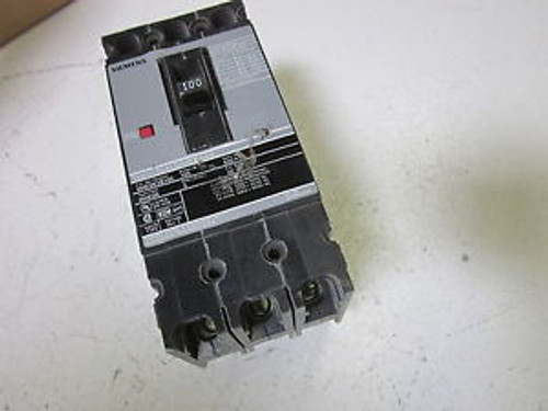 SIEMENS HHED63B100 CIRCUIT BREAKER 100A 600V 3P USED