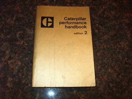 Cat Caterpillar Performance Handbook Edition 2 Two 1972