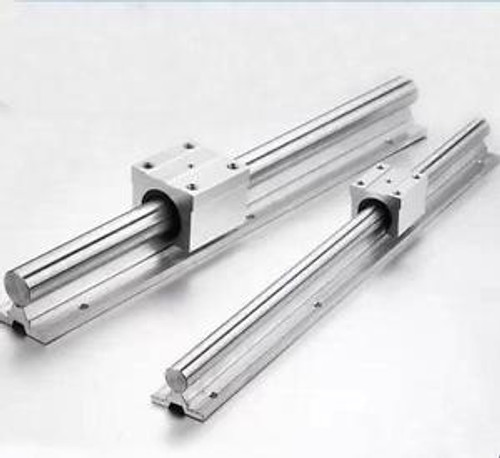 2X Sbr12 2200Mm (L) Linear Rail 12Mm Fully Supported Shaft Rod + 4 Sbr12Uu Block