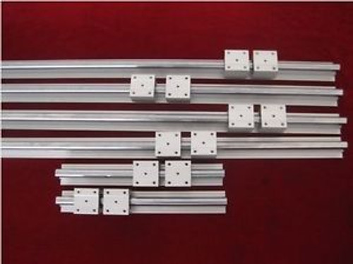 Linear Slide Guide Sbr16-300/700/1100Mm 6 Rail+12 Sbr16Uu Bearing Block Cnc Set