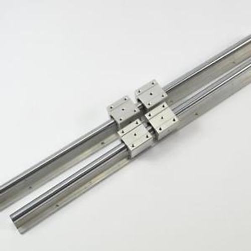 2Pcs Sbr20-2200Mm Linear Slide Bearing &4Pcs Aluminum Alloy Support For Cnc