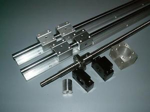 Sbr20-1000Mm Linear 2 Rail+Rm2005 Ball Screw+1Set Bkbf15 Bearing+Nut Housing Cnc