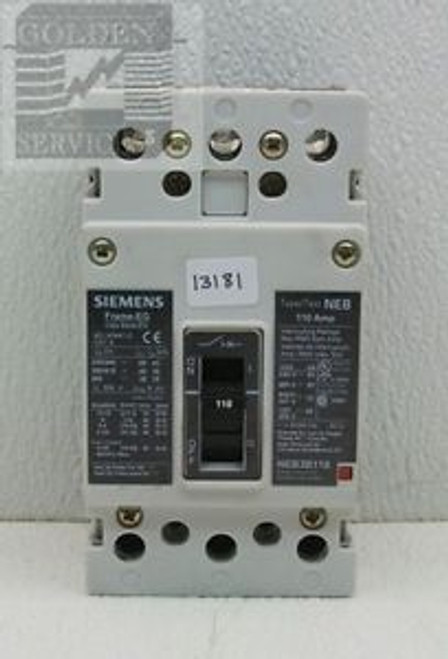Siemens NEB3B110 Circuit Breaker 600Y/347V 110A 3P (Used)
