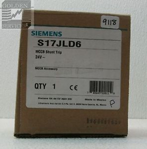 Siemens S17JLD6 Shunt Trip 24V