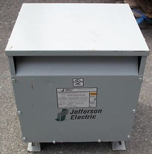 JEFFERSON 3-PHASE DRY TRANSFORMER 30KVA 60HZ 480 PRIMARY 240/120LT SECONDARY AA