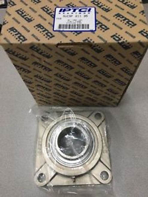 New In Box Iptci 4-Bolt Flanged Bearing 2-3/16 Bore Sucsf 211 35