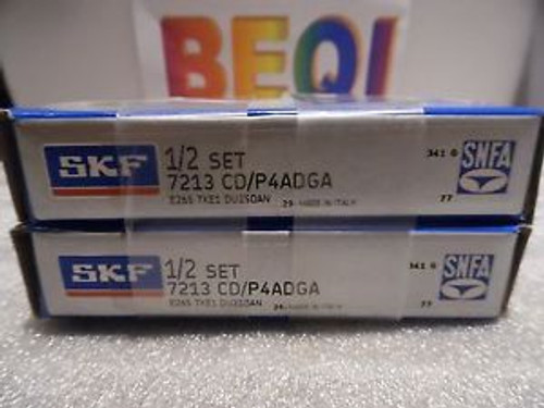 Skf 7213 Cd/P4Adga Angular Contact Bearing 65Mm X 120Mm X 23Mm  Sealed 2 For 1