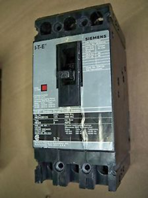 Siemens HED43B125 3pole 125amp 480v circuit breaker warranty